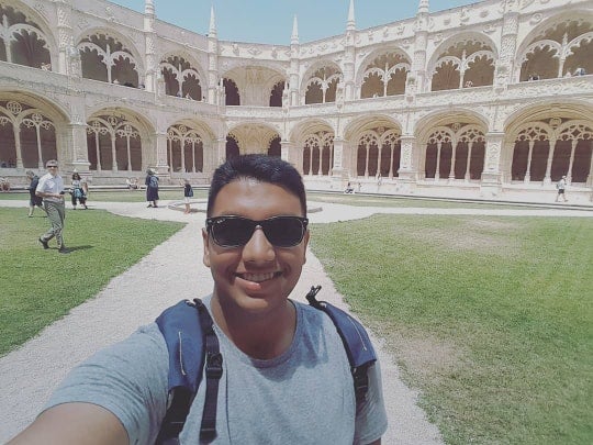 Chirag taking a selfie