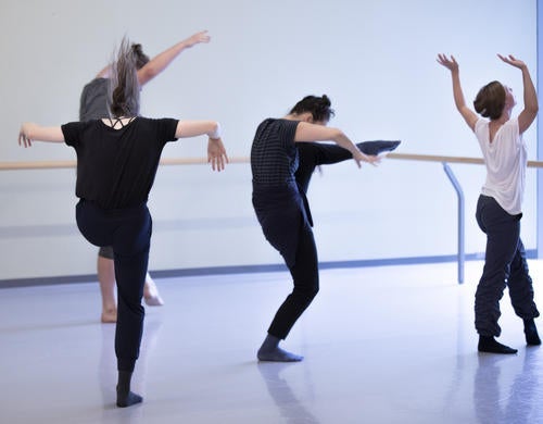 Blue Ceiling dance rehearsal