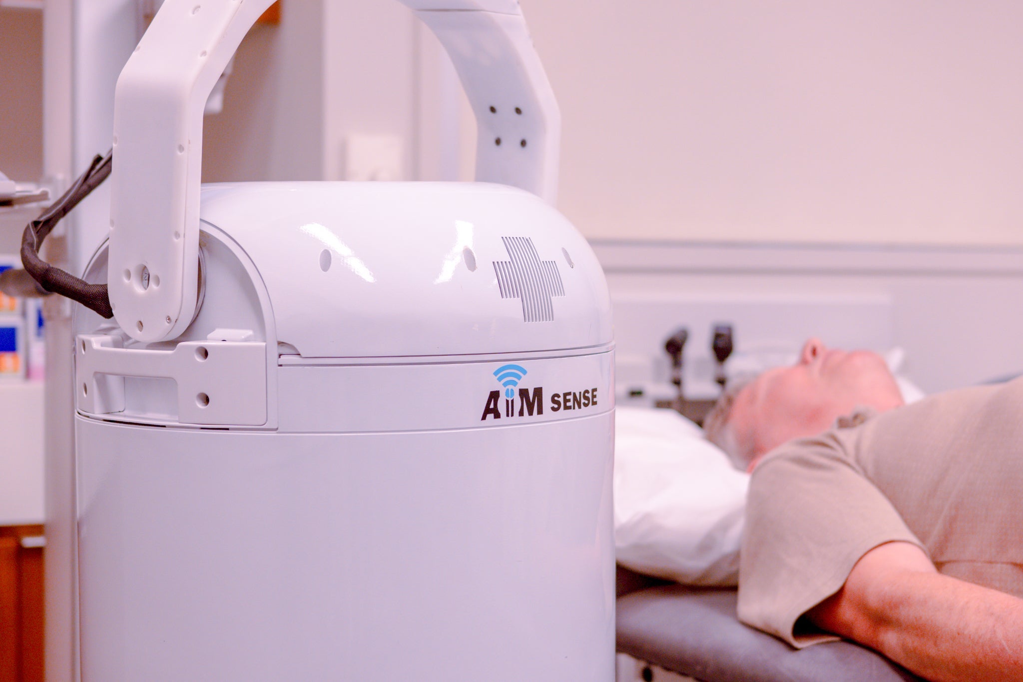 AiimSense BrainScreen, a lightweight, a helmet-like device for early detection screening strokes 