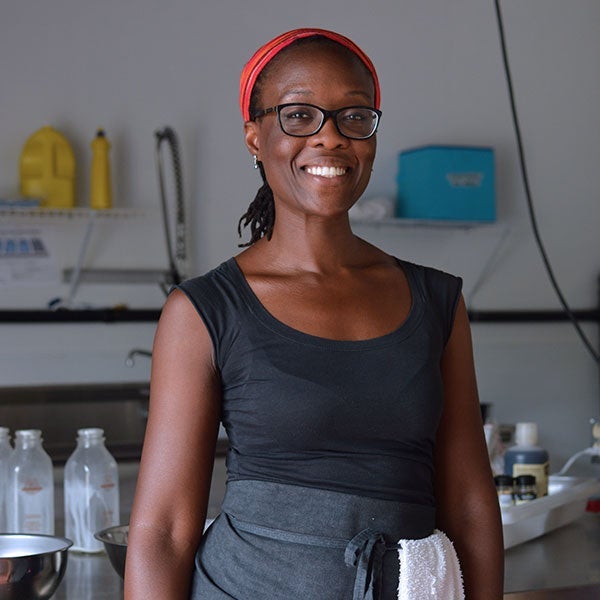 Ajoah Mintah in her store