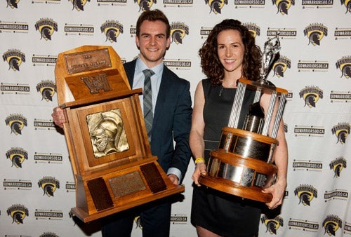 Warrior Athletes of the Year Colin Behenna and Naomi Lance