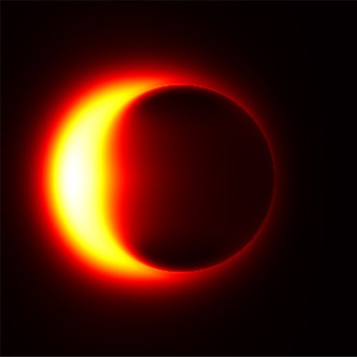 illustration of black hole