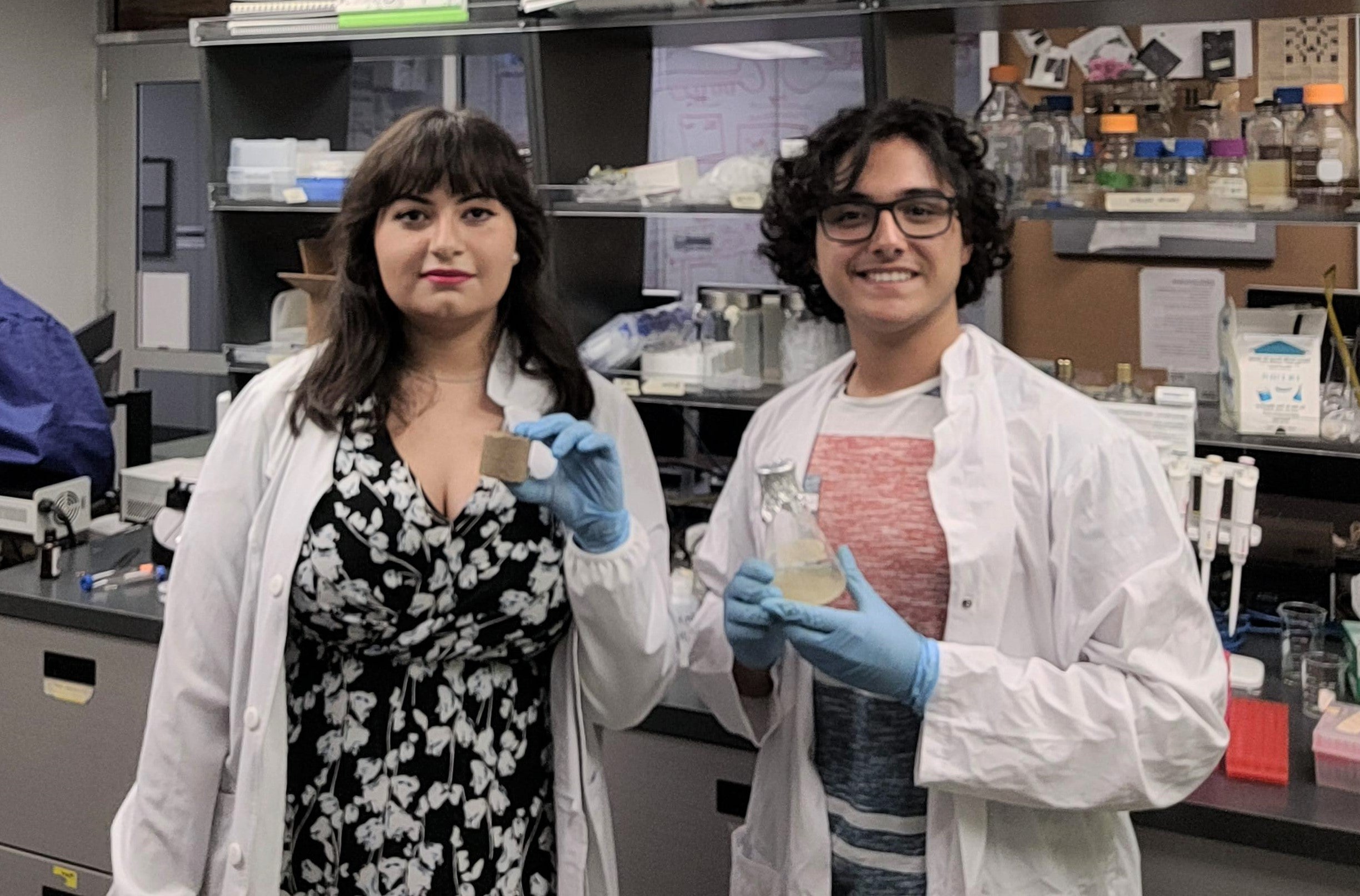 Rania Al-Sheikhly (left) and Adrian Simone co-founded MicroBuild Masonry.