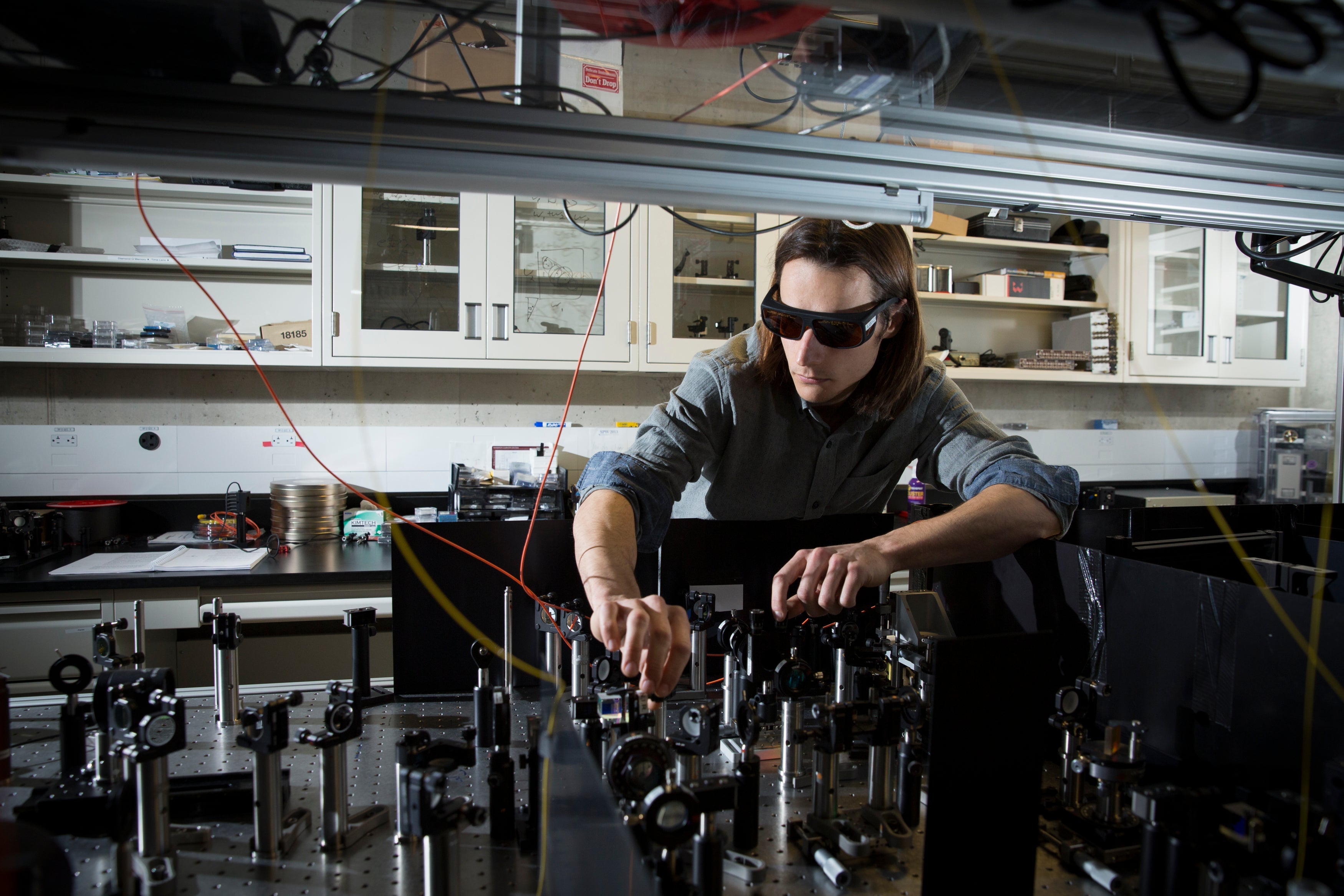 Jean-Phillipe MacLean works in his lab