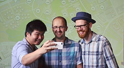 The team who developed the campus map