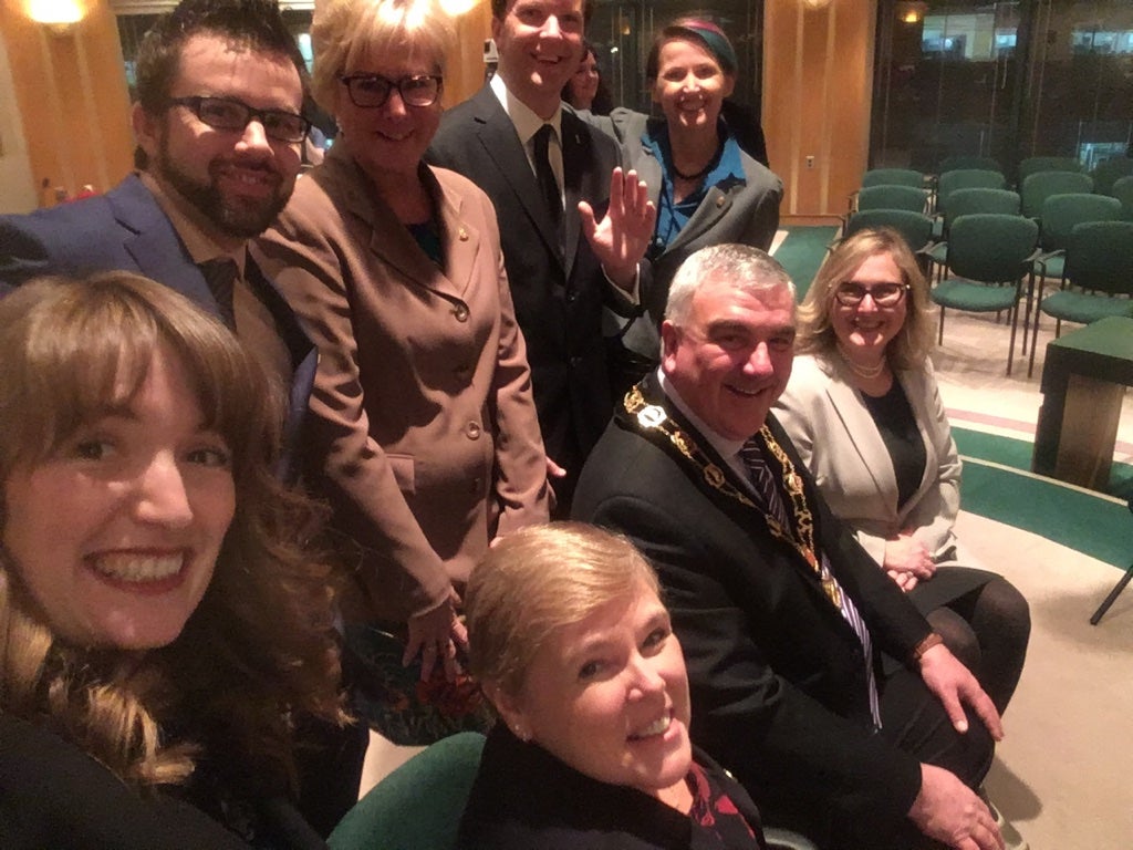 Jennifer with council