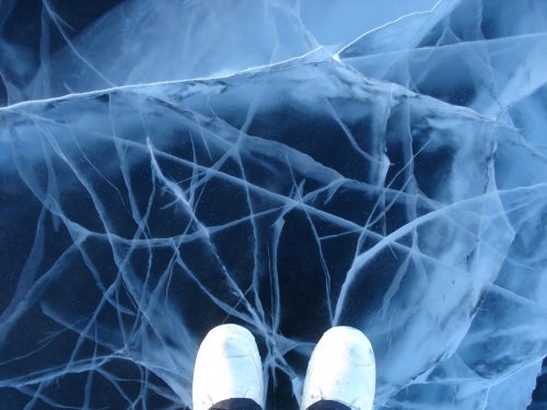 Cracked ice