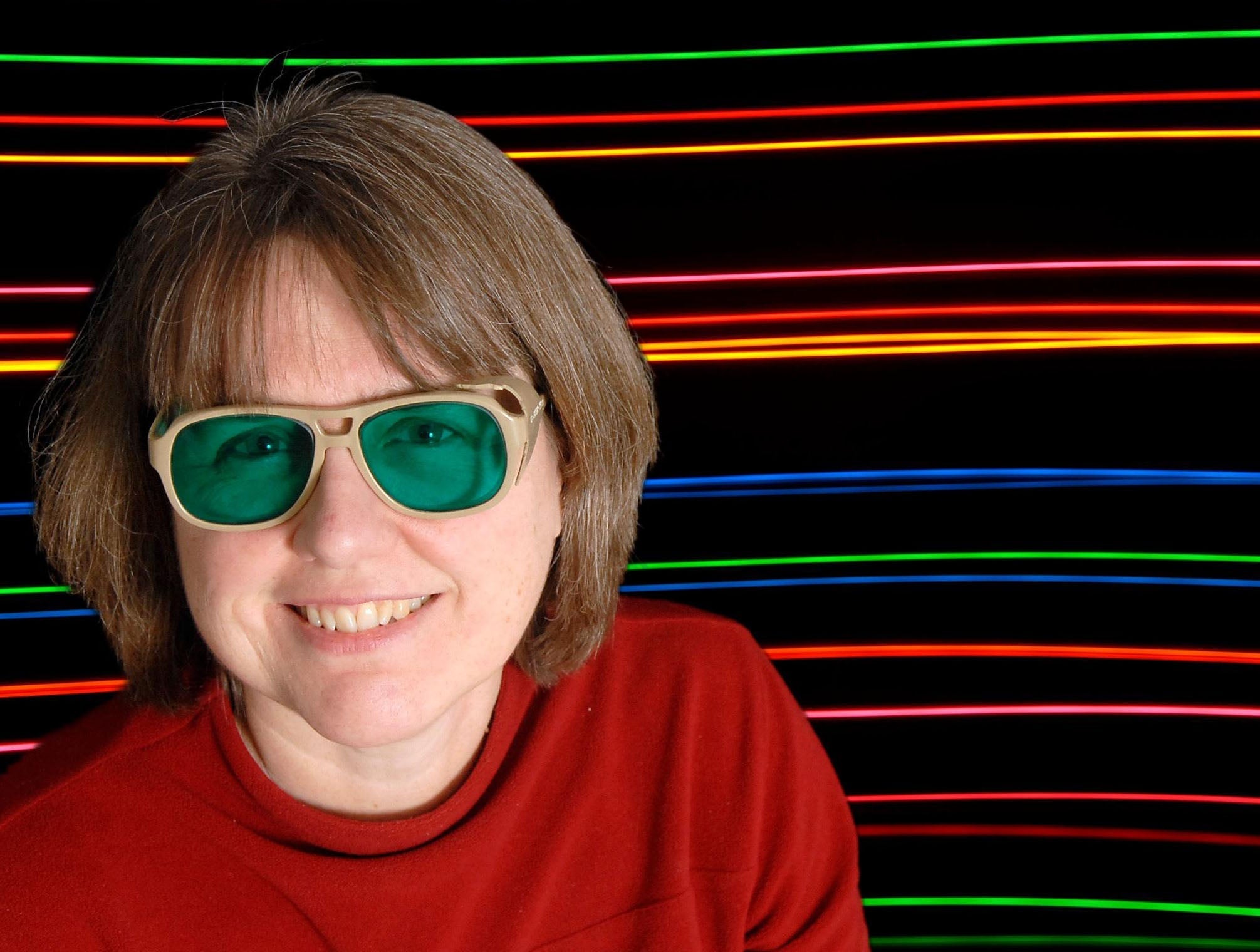 Strickland with goggles on