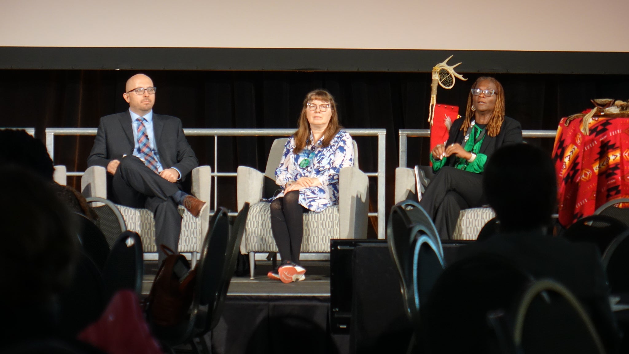 Kristin Dautenhan, Michelle Johnson and David Savage