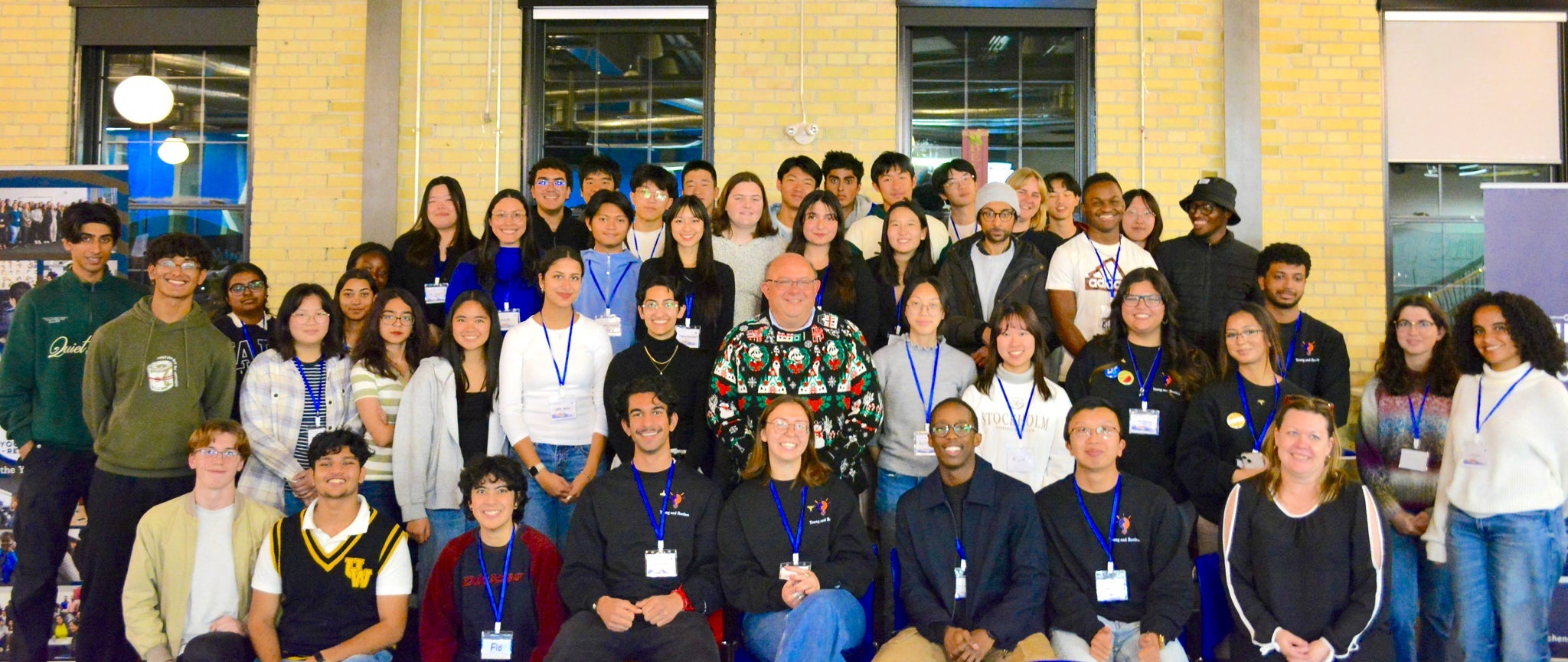 Young and Restless flood preparedness hackathon participants with co-founders, Darren Harry Baine and Samantha Kremer