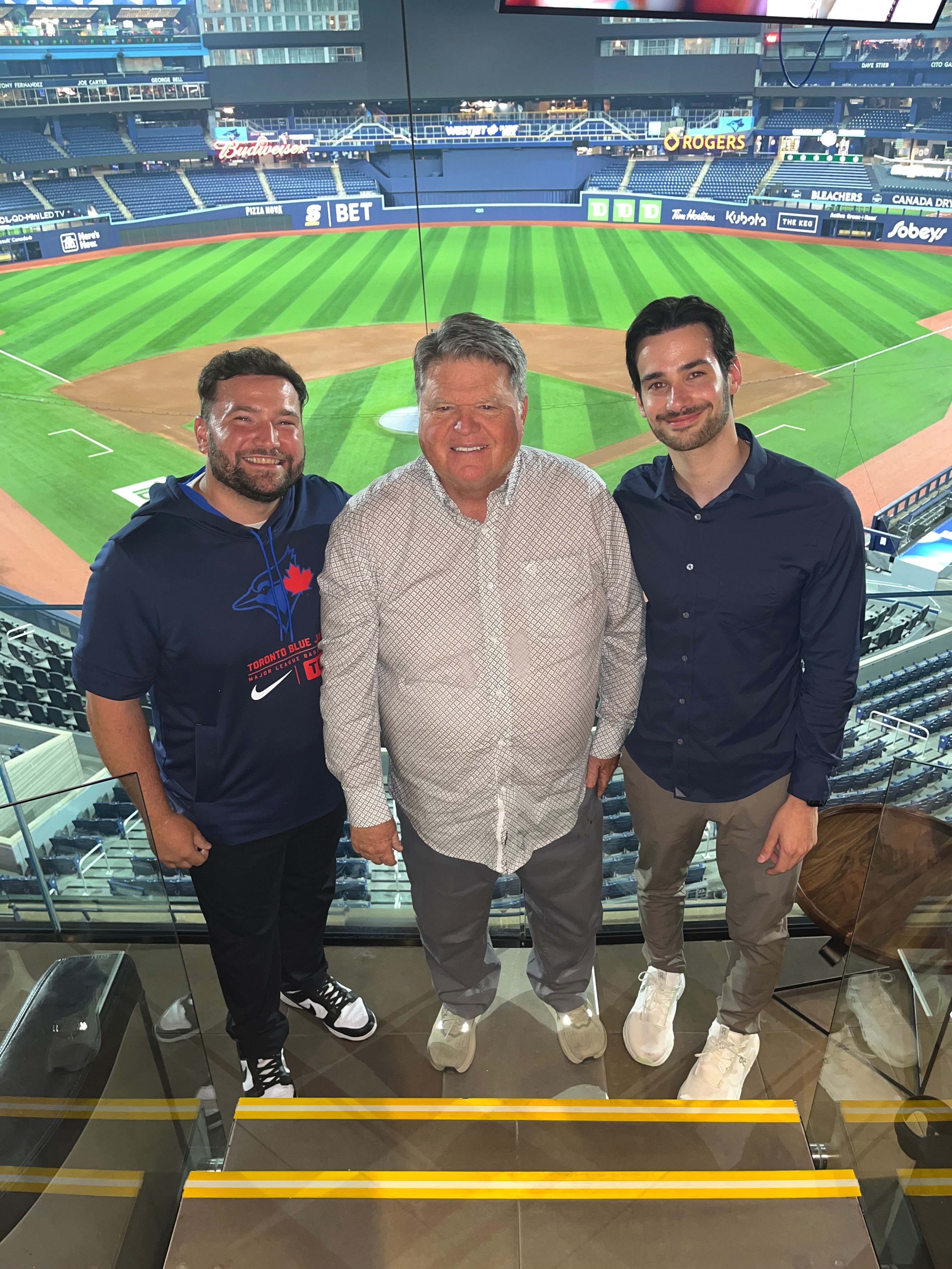 Group photo in the dome with Jesse Levine Patrick Griffin and Paul Tinnell