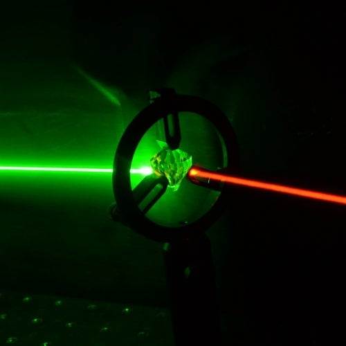 An artist’s impression of quantum frequency conversion.