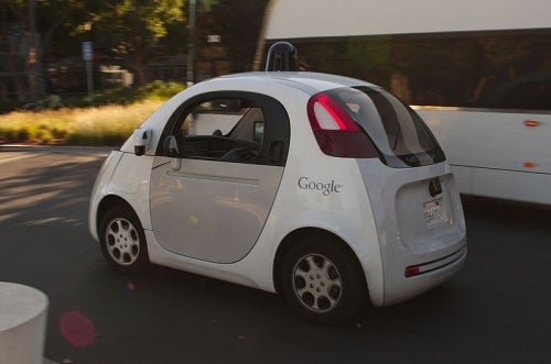 A Google self-driving car.