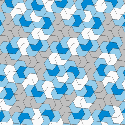 The hat monotile in a moving gif image.
