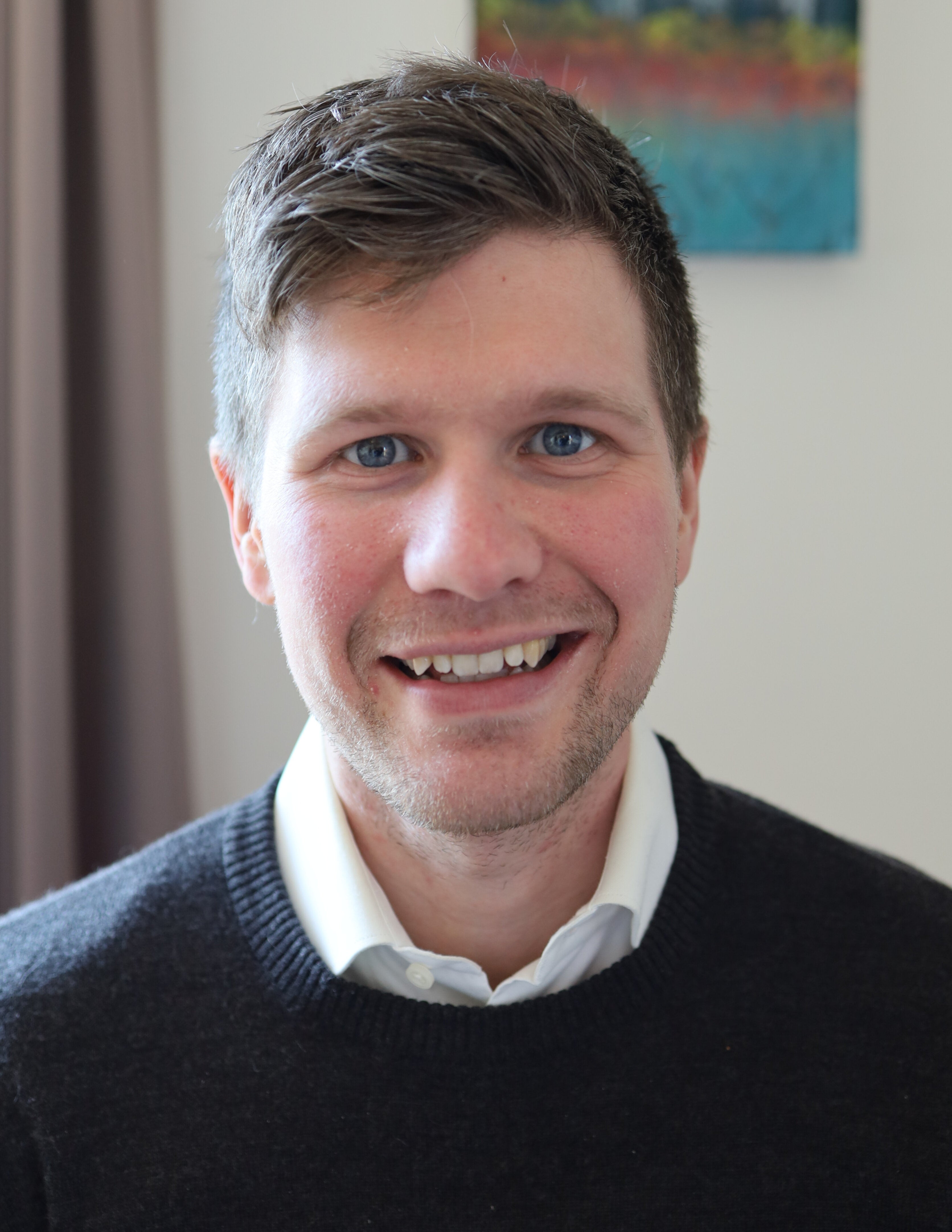 Young man smiling