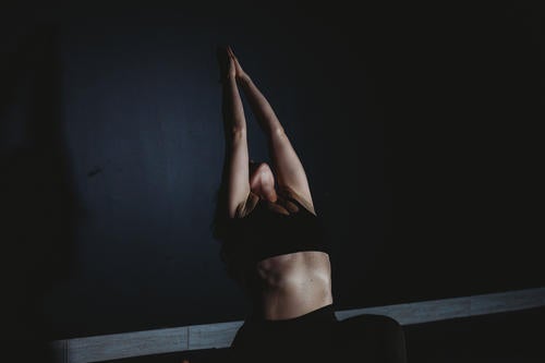 Lee-Anne in a yoga pose