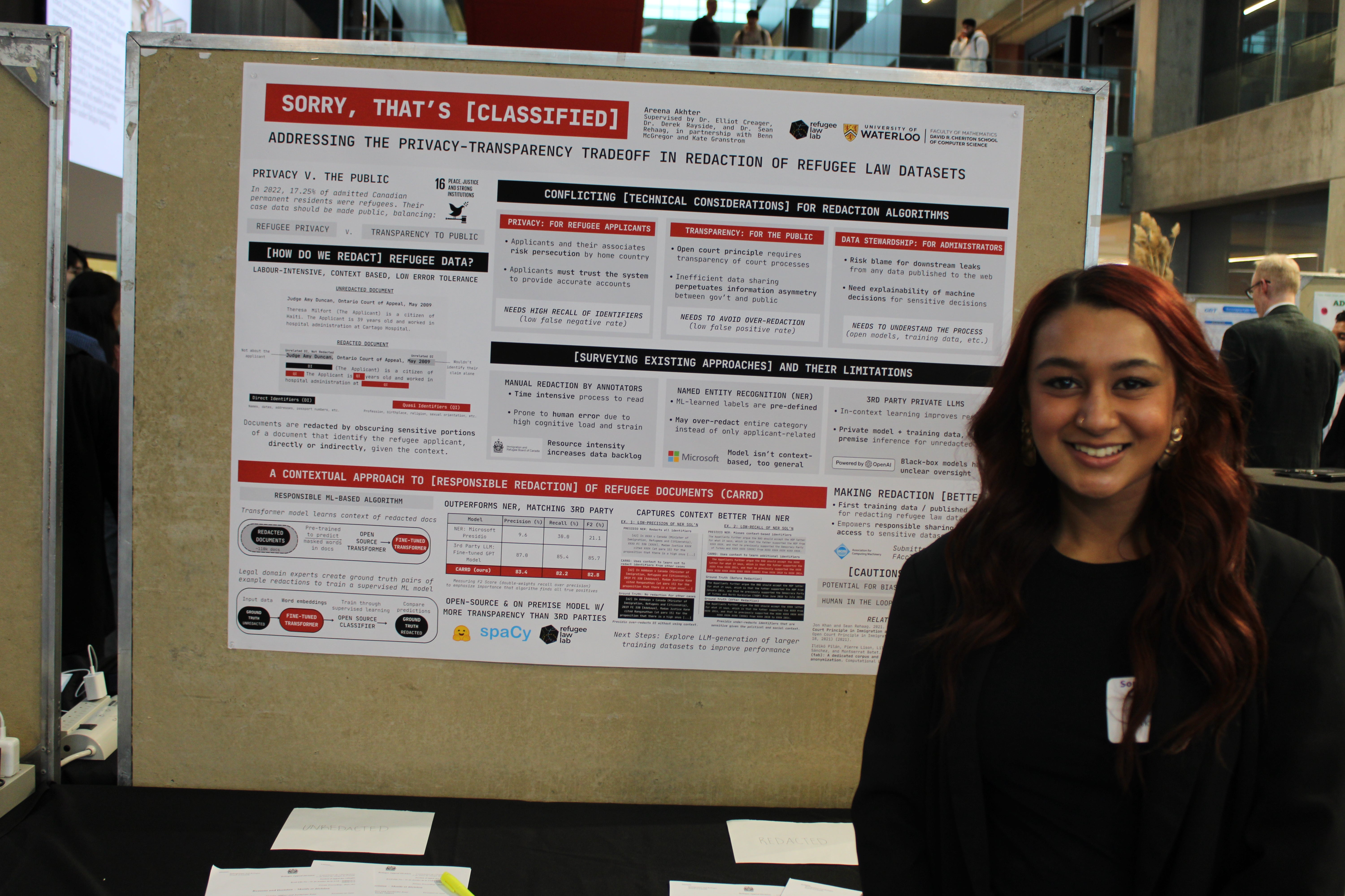 Akhter presents about her thesis research