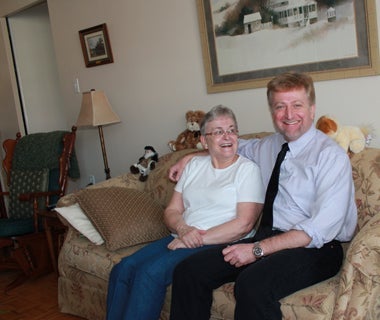 University of Waterloo School of Planning professor John Lewis and his mother Donna