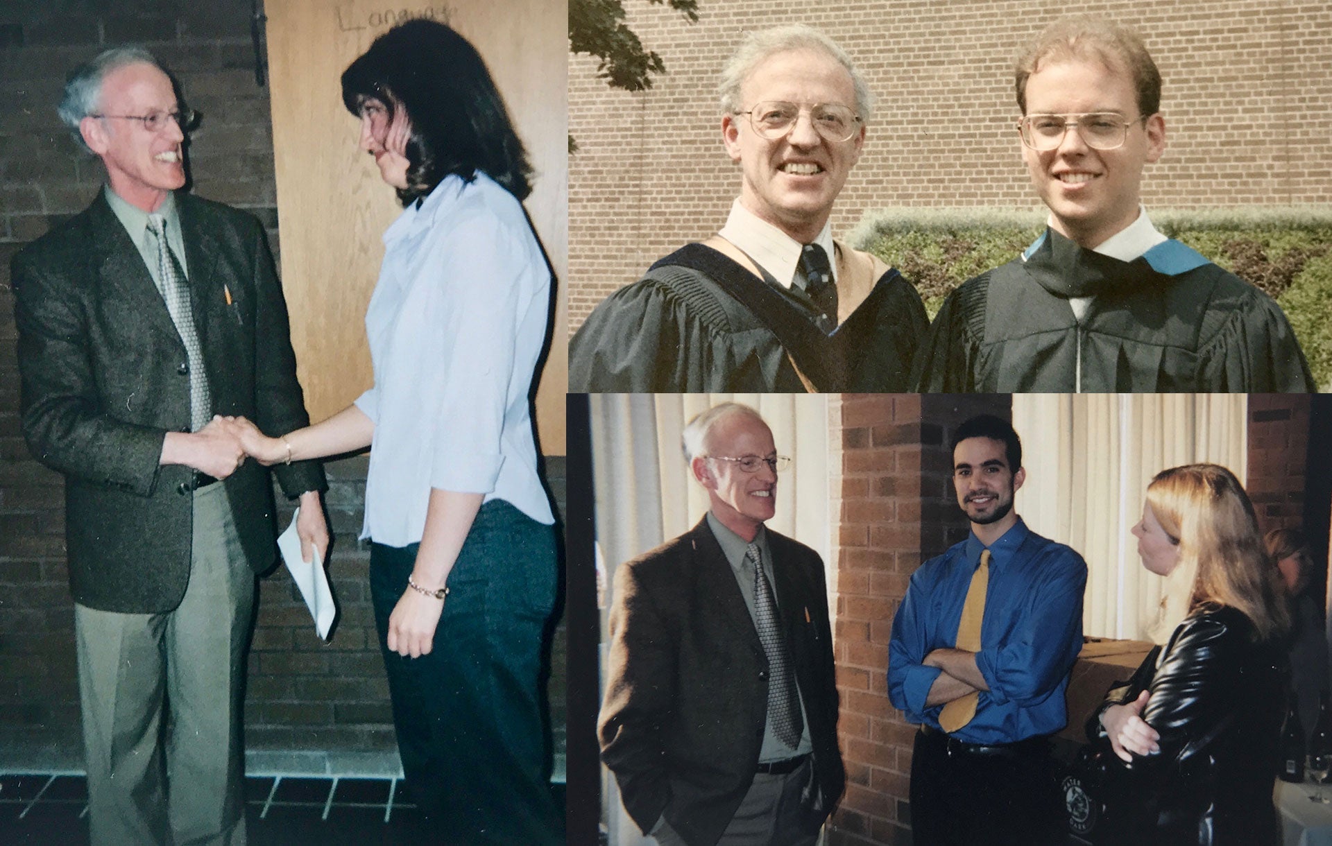 John North with students