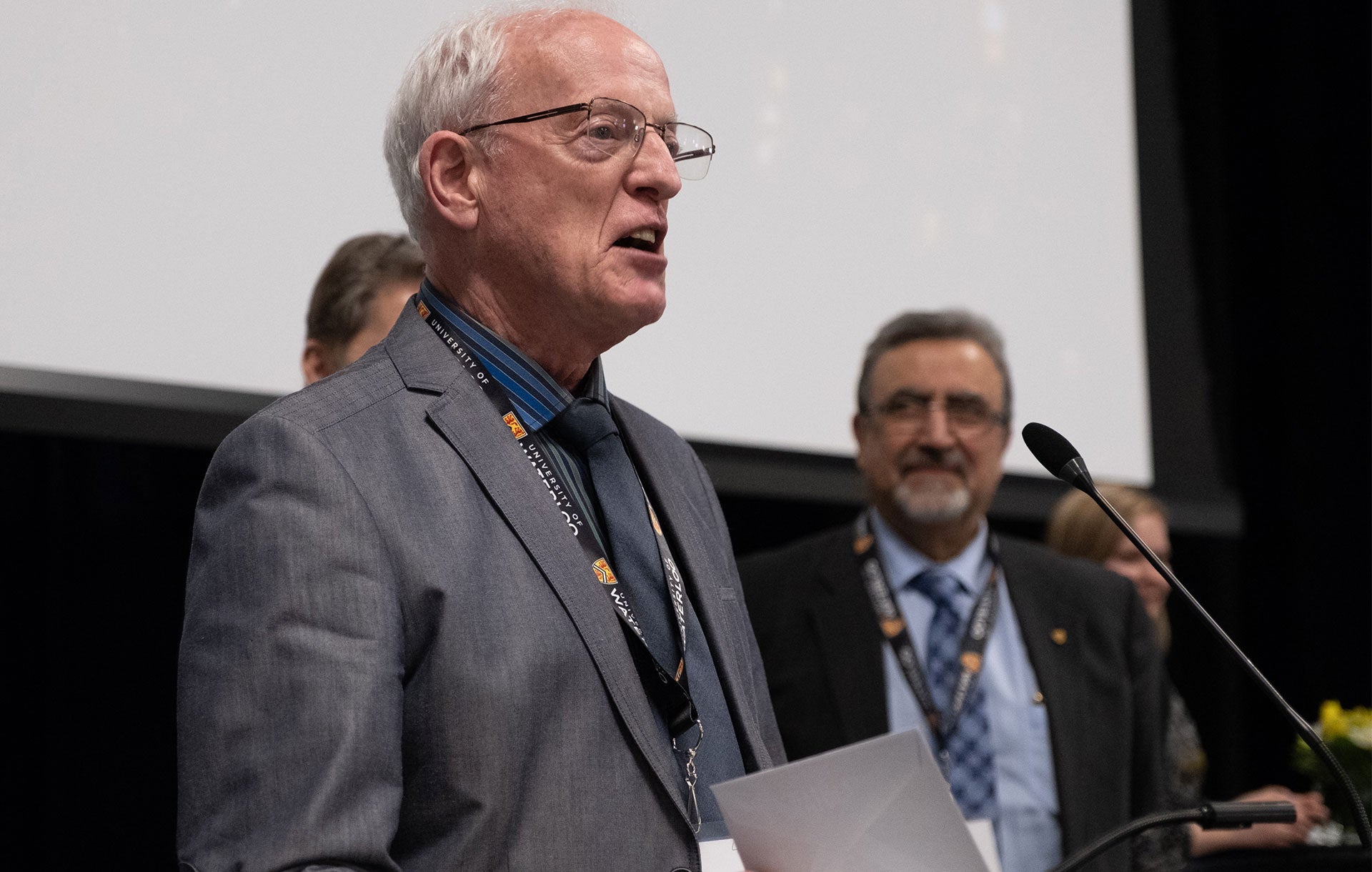 John North speaking at mic.