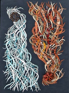 "Drinking from a Fire Hose" mosaic by Julie Sperling