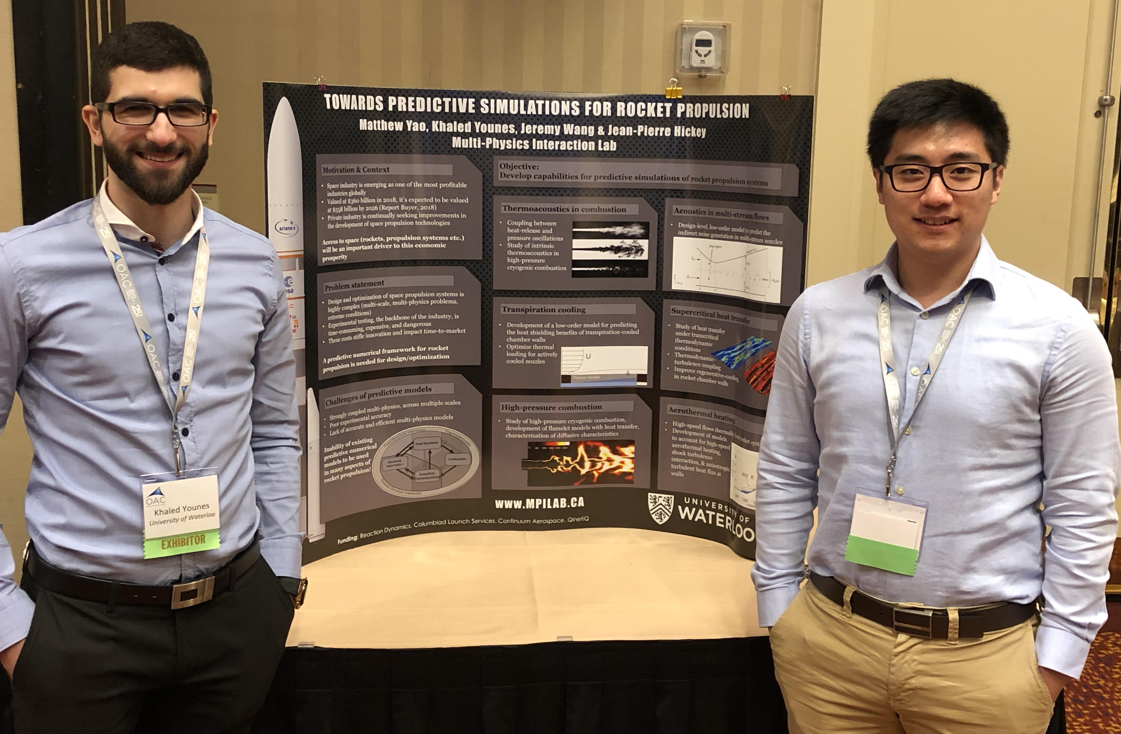 Kahled showcasing his master's research