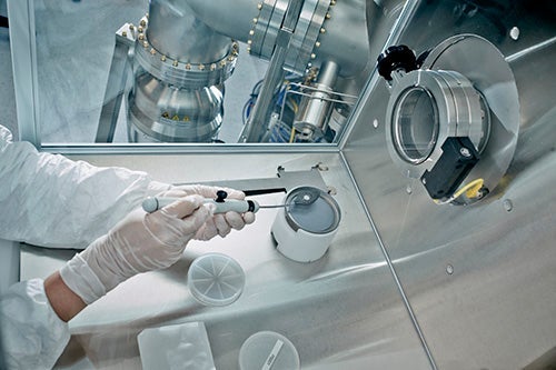 Work inside the lab