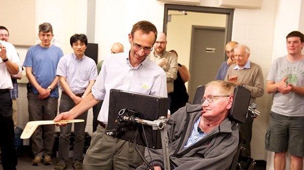 Raymond LaFlamme with Stephen Hawking