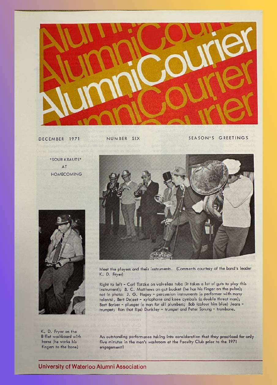 1971 Alumni Courier cover