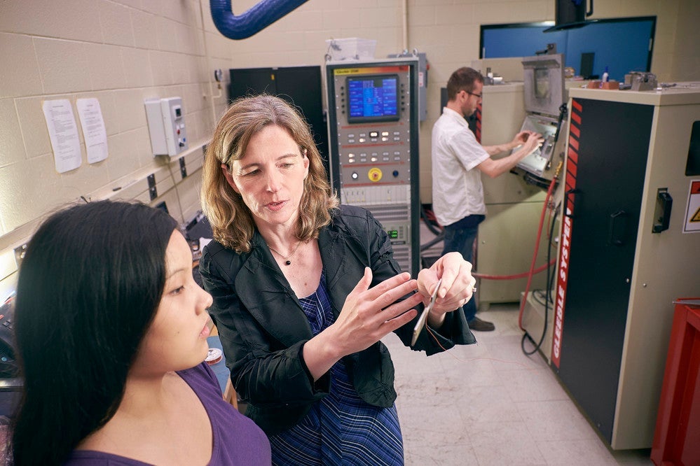 Mary Wells in her lab
