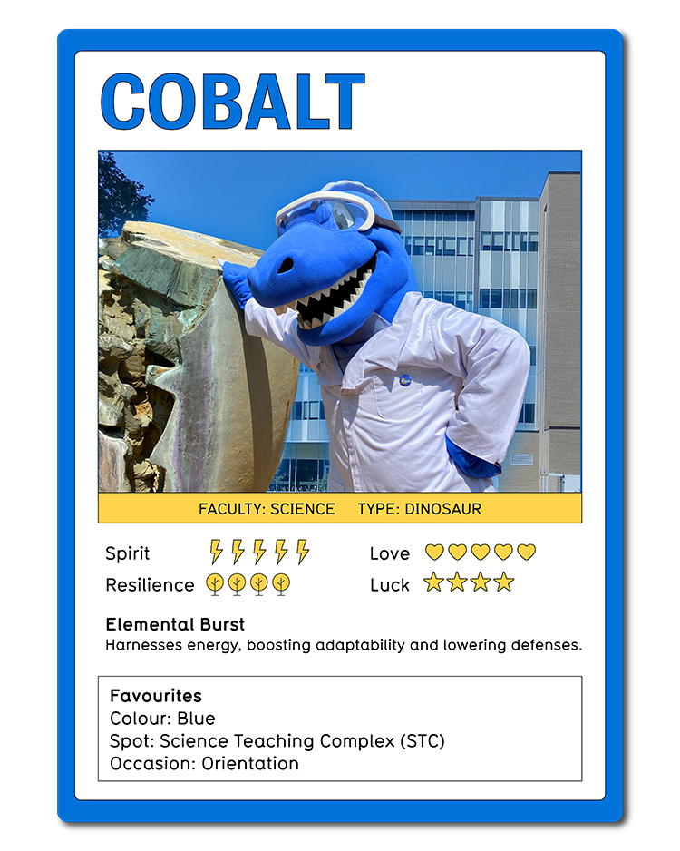 Cobalt mascot card