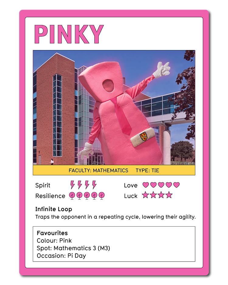Pinky mascot card