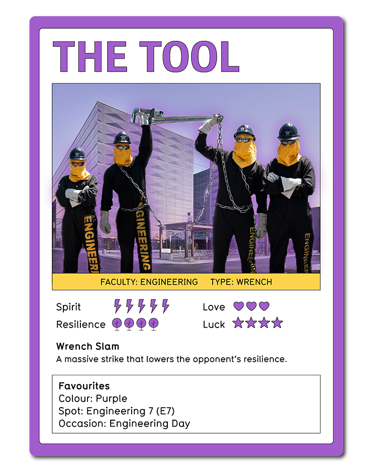 The Tool mascot card