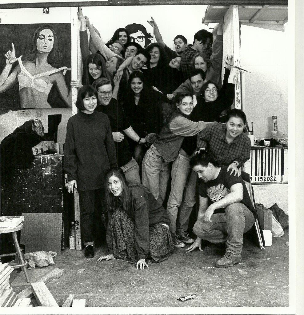 Melanie with classmates