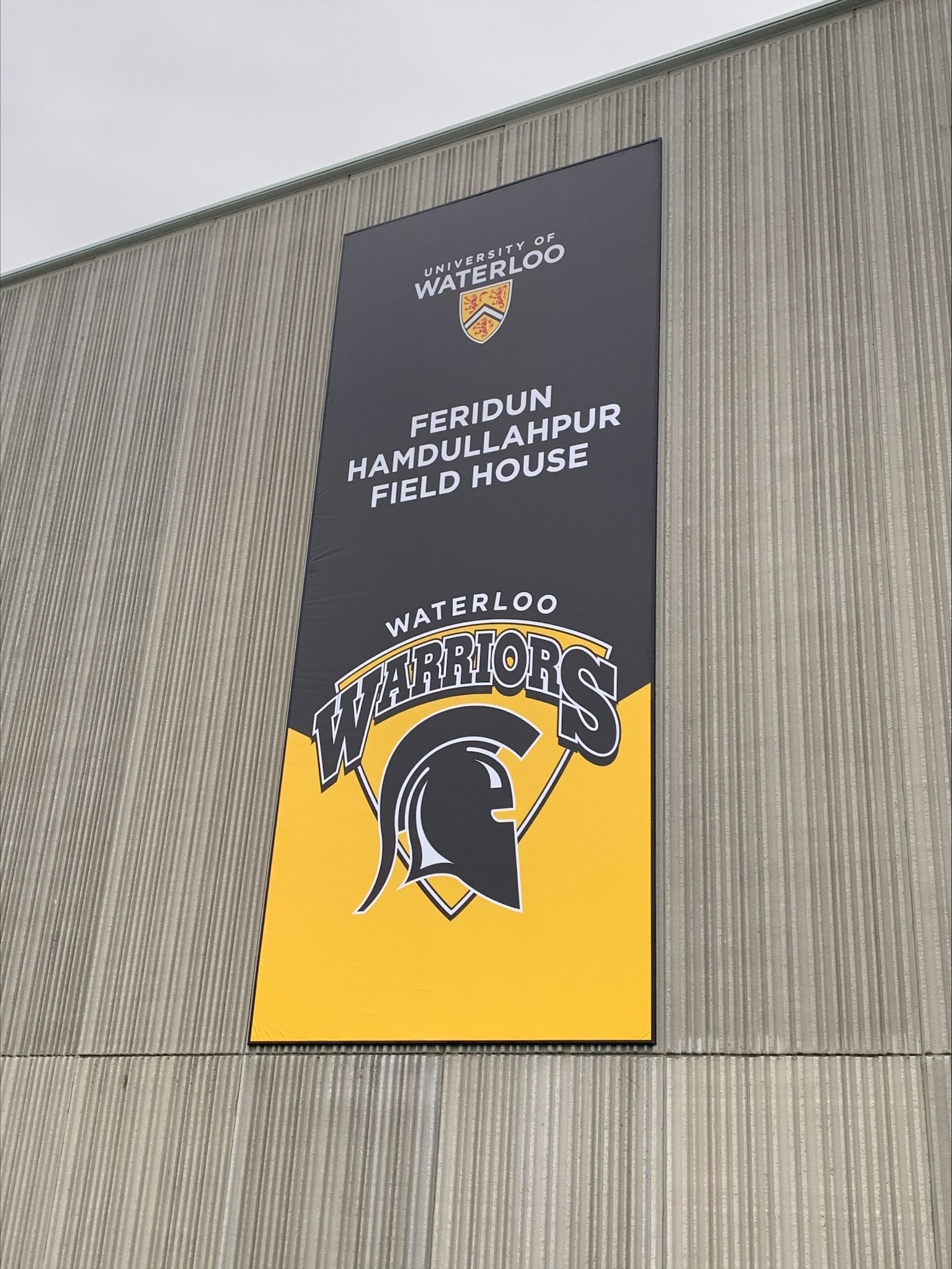 Sign for Feridun Hamdullahpur Field House