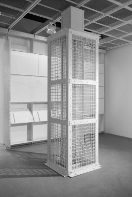 Model of Auschwitz gas column in the Evidence Room by Fred Hunsberger