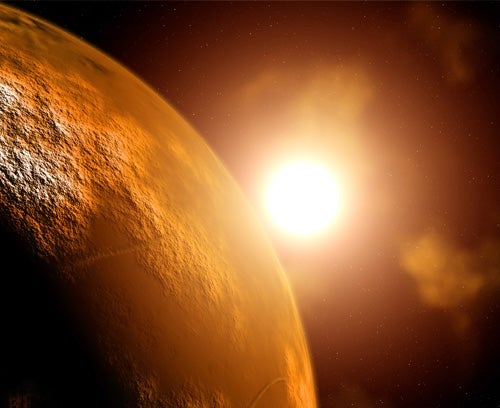 Mars sunrise