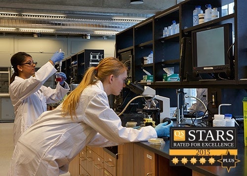 Two women in a lab.