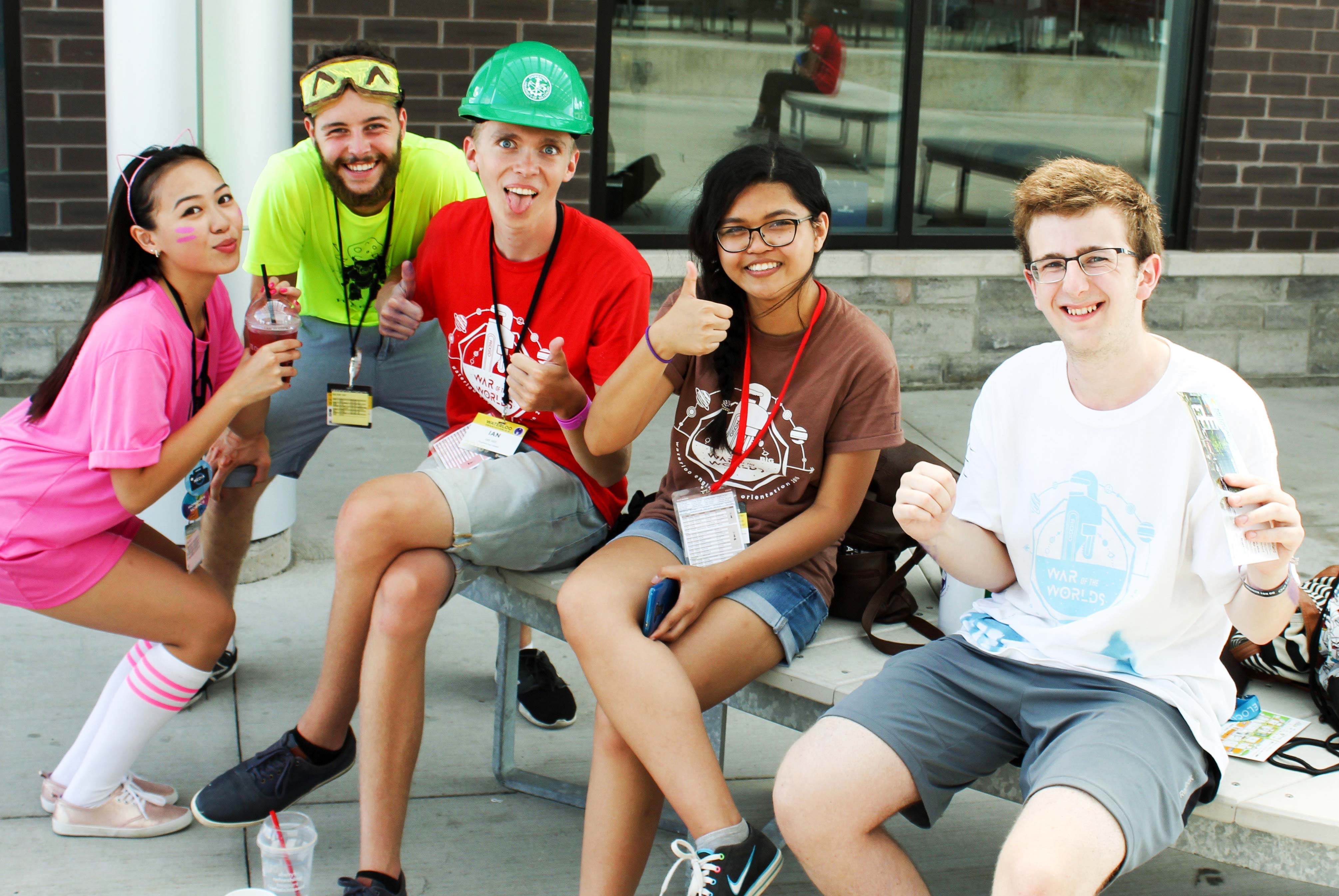 Students enjoying orientation