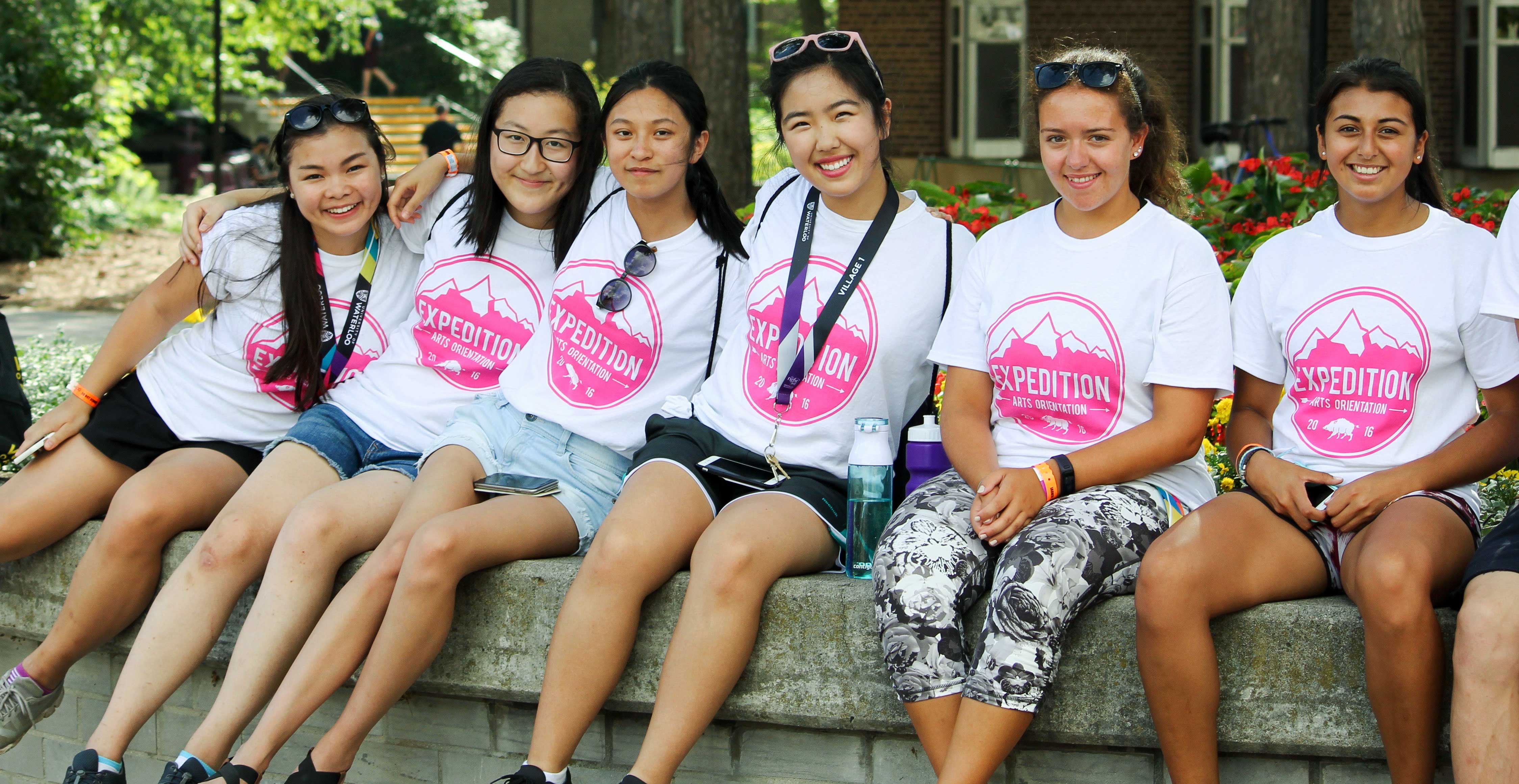 Students enjoying orientation