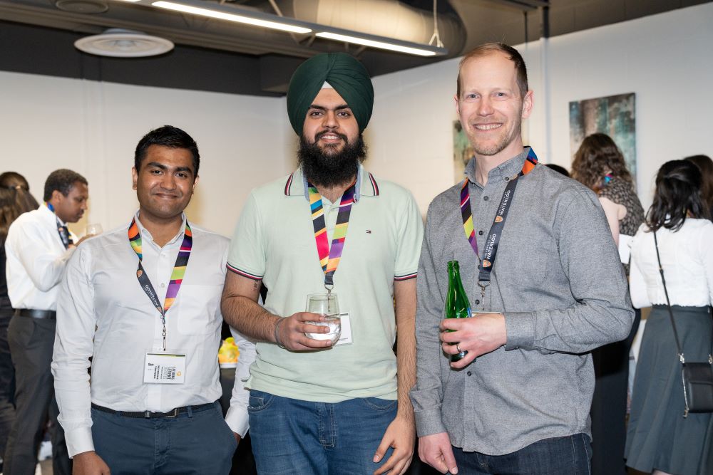 Sam, Paramvir and Peter Johnson.