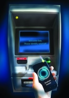 Mockup of a quantum ATM