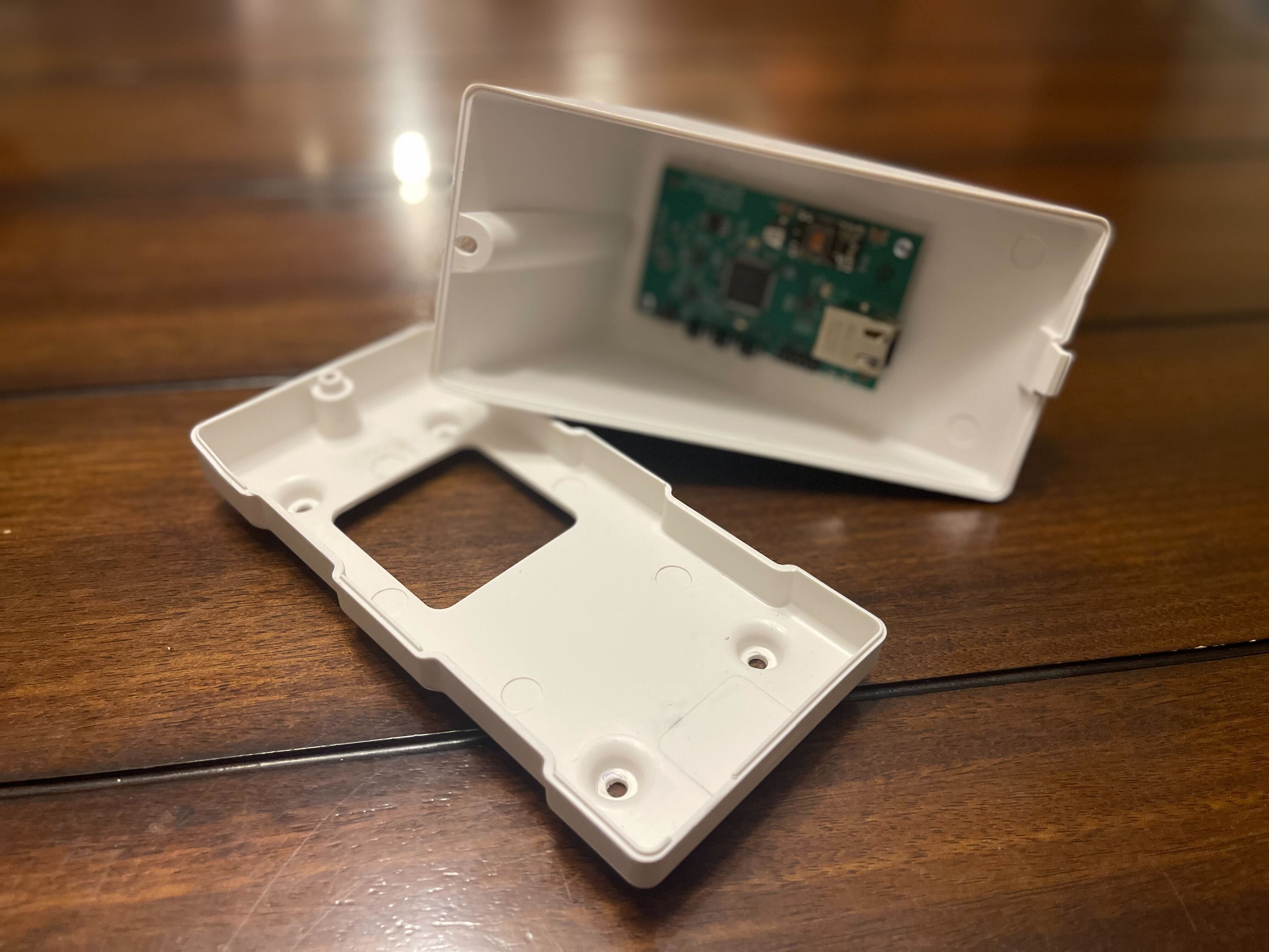 The prototype radar device is as small as a pack of cards and can be mounted on walls. (University of Waterloo)