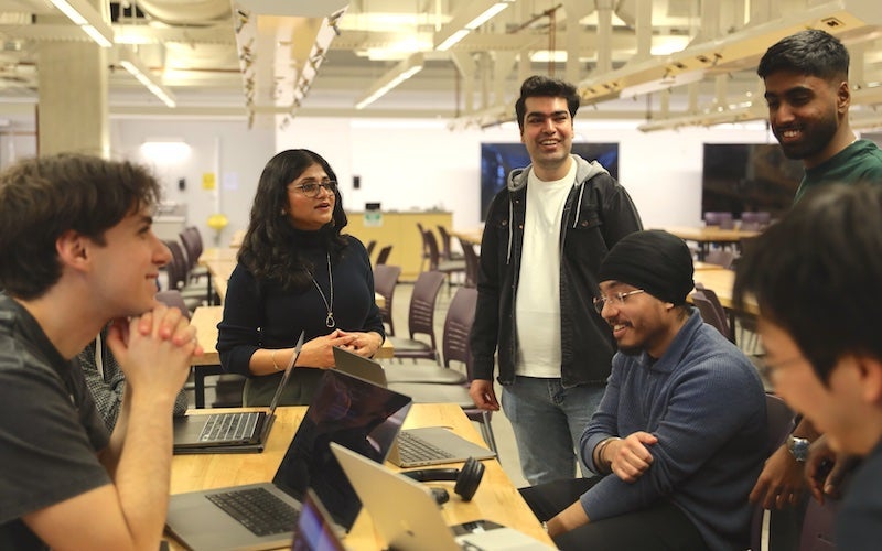Group of students with their professor