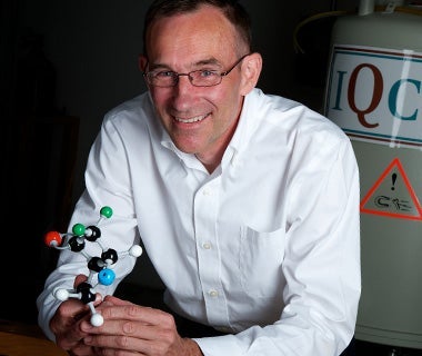 Ray Laflamme in NMR lab