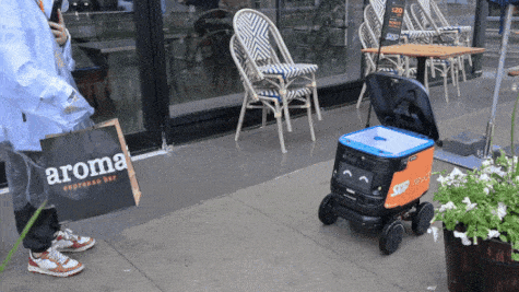 Several restaurants in Markham, Ont. have partnered with Skip and Real Life Robotics for its delivery pilot service.