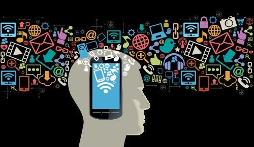 Smartphone impact on brain - conceptual
