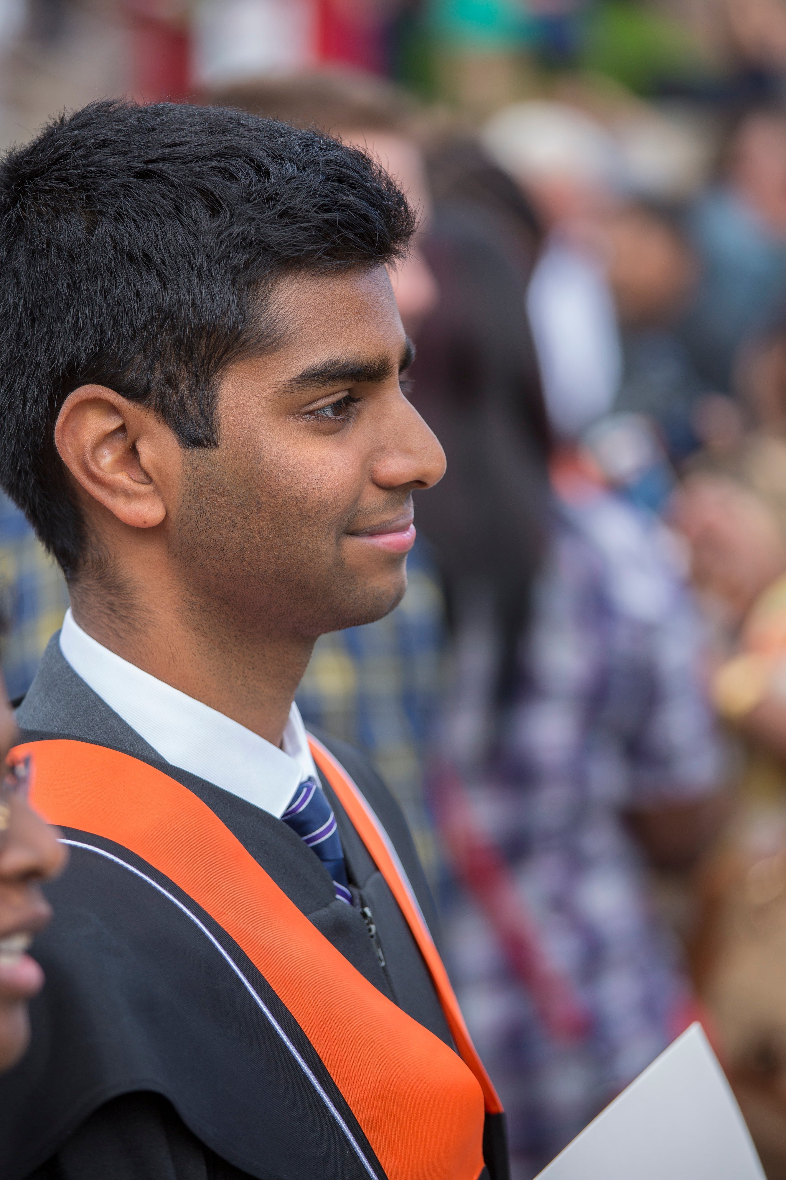A young man at convocation