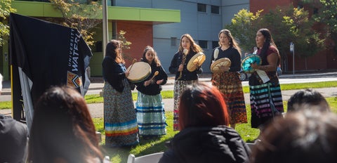 Drumming by Indigenous Women's Hand Drum Group