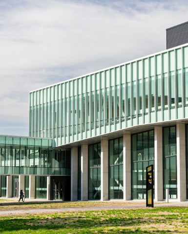 Walkway entrance to the Student Life Centre 